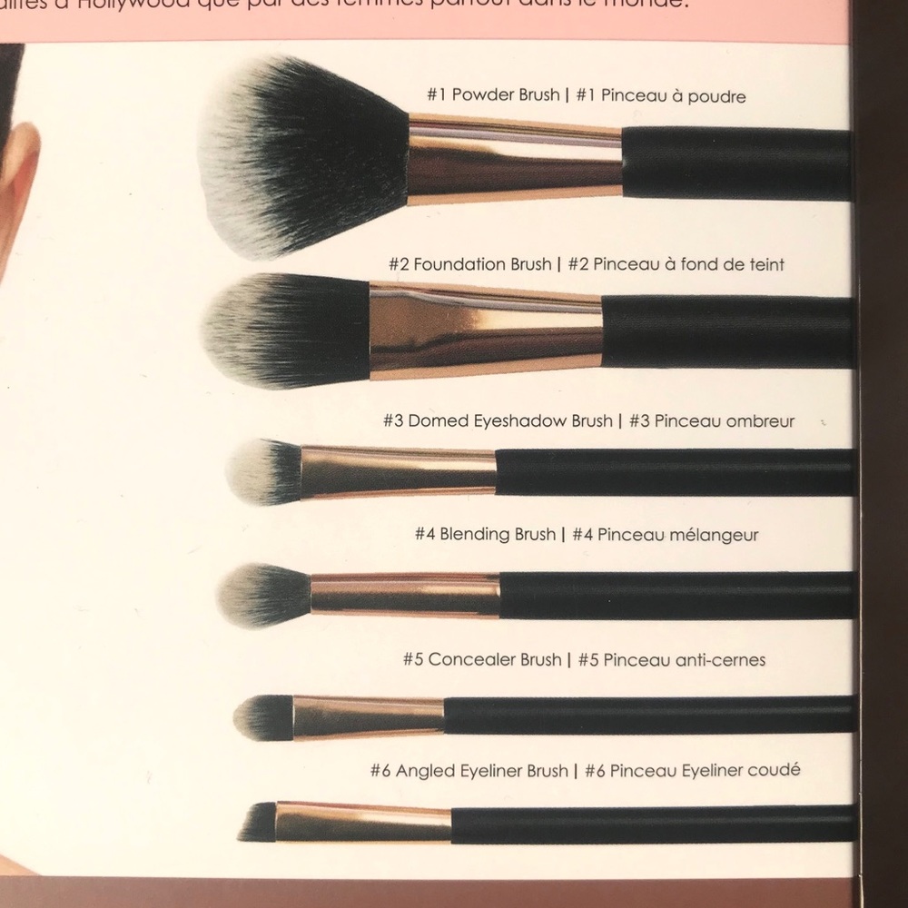 SOLD🌸 NIB Manna Kadar Beauty Essentials 7 pc Brush Set - Picture 6 of 8